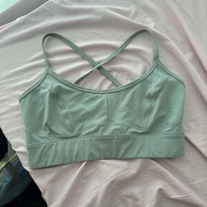 Mint Green Women's Intimate Cross-Back Bralette